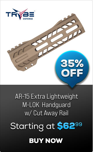 AR-15 Extra Lightweight M-LOK  Handguard w/ Cut Away Rail