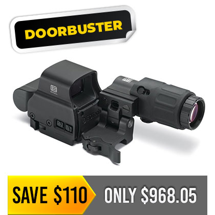 EOTECH HHS-II Holographic Hybrid Reflex Red Dot/Magnifier Combo - Demo DOORBUSTER SAVE STI0 31 UNEY: 1H0E 