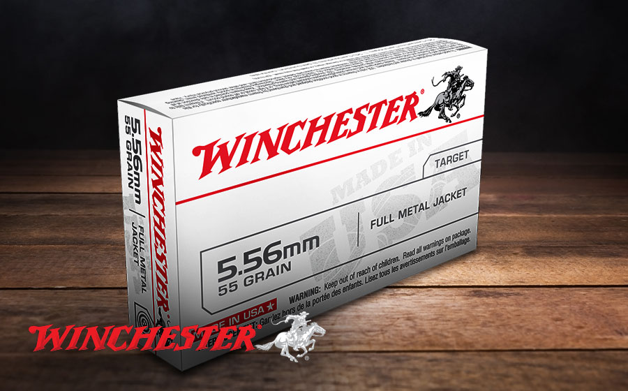 Winchester USA 5.56x45mm NATO 55 Gr FMJ, 20 Rounds